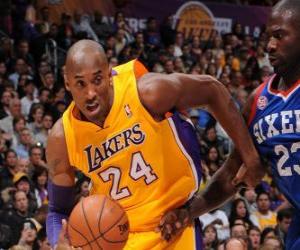 yapboz Kobe Bryant basketbol oyun oynuyor